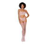 Netz Bodystocking als Strapsgürtel Set mit Spitze für eine verführerische Silhouette – Dreamgirl – Bild 2