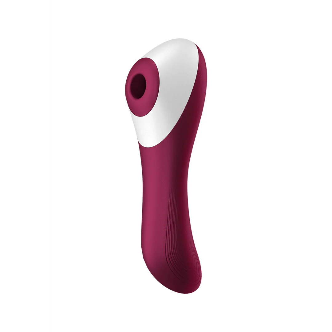 Satisfyer Luftdruckvibrator – G Punkt Vibrator – Dual Crush – Einführbarer Doppelter Luftdruckvibrator – Weinrot Satisfyer – Bild 5