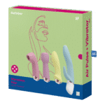 Satisfyer Druckwellenvibrator – G Punkt Vibrator – Marvelous Four – Vibrator mit verschiedenen Aufsätzen Satisfyer