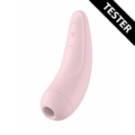 Satisfyer Luftdruck Vibrator – Klitoris Stimulator – Curvy 2Plus – Air Pulse Stimulator und Vibration, Satisfyer Tester