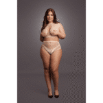 Dessous Set mit Netzeinsätzen und Keyhole Detail für eine verführerische Silhouette - LIN – Bild 4