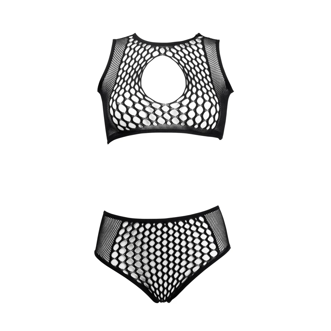 Dessous Set mit Netzeinsätzen und Keyhole Detail für eine verführerische Silhouette - LIN – Bild 36