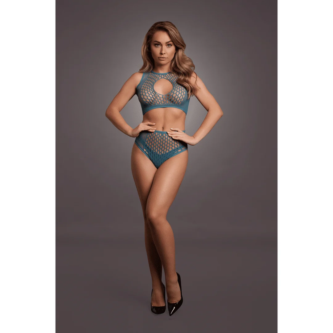 Dessous Set mit Netzeinsätzen und Keyhole Detail für eine verführerische Silhouette - LIN – Bild 28