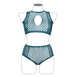 Dessous Set mit Netzeinsätzen und Keyhole Detail für eine verführerische Silhouette - LIN – Bild 12