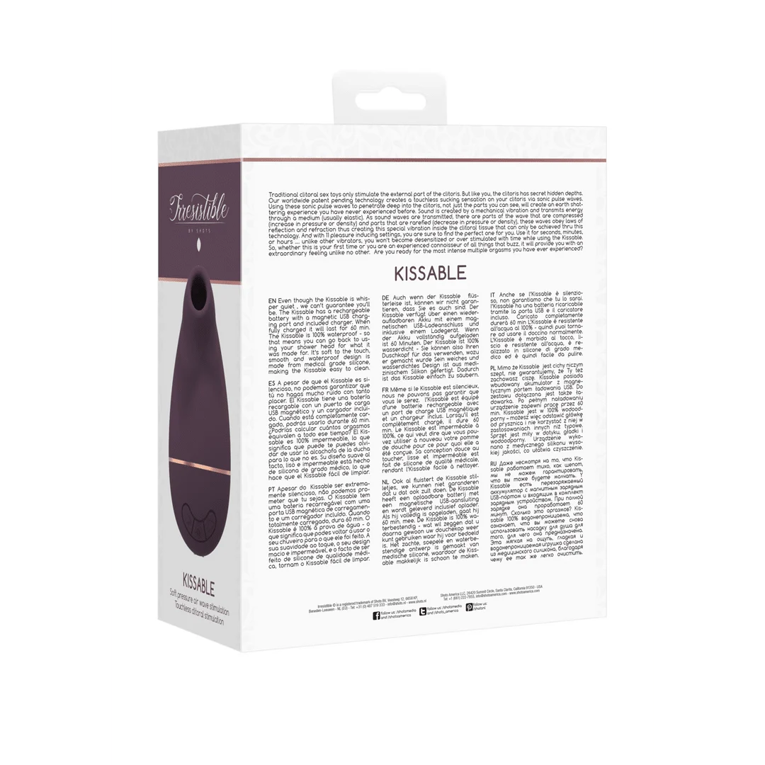 Luftdruckvibrator – Klitorisstimulator – Kissable Saugvibrator Irresistible by Shots – Bild 14