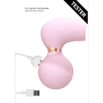 Kitzler Vibrator mit 10 Geschwindigkeitsstufen | Unwiderstehlich, unbezwingbar, Rosa, Tester | Irresistible by Shots – Bild 4