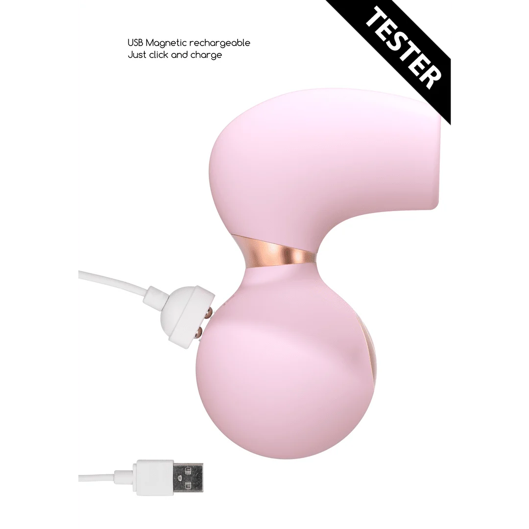 Kitzler Vibrator mit 10 Geschwindigkeitsstufen | Unwiderstehlich, unbezwingbar, Rosa, Tester | Irresistible by Shots – Bild 4