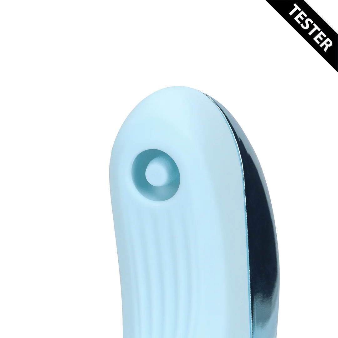 Klitorisvibrator mit Pulswellenstimulation – Arctic Blue Loveline by Shots – Bild 3