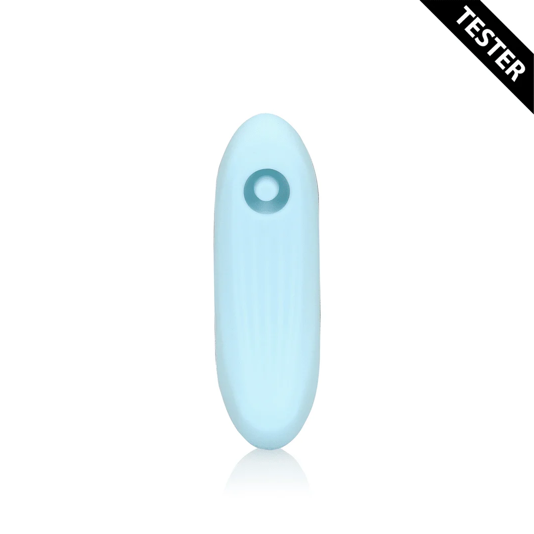 LOVE100BLUTEST-5 Klitorisvibrator mit Pulswellenstimulation – Arctic Blue Loveline by Shots – Bild 1