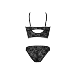 Magic Silk Bralette und Spitzenslip, schwarz, 2X – Bild 5