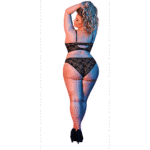 Magic Silk Bralette und Spitzenslip, schwarz, 2X – Bild 3