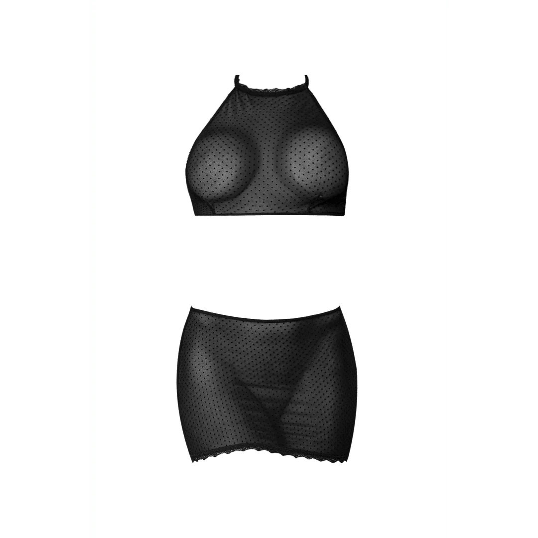 Magic Silk Neckholdertop und Minirock aus Punktetüll – Bild 4