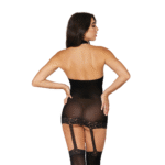 Dreamgirl Sheer Garter Dress, Einheitsgröße, schwarz