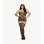 Fishnet Bodystocking mit Strapshaltern für kurvige Dessouslooks – Dreamgirl – Bild 2