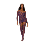 Strapsgürtel Set aus Netz und Spitze für einen verführerischen Curvy Look - Dreamgirl – Bild 4