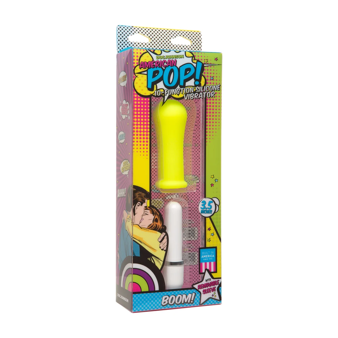 Vibrator mit 10 Einstellungen und wasserdicht: Doc Johnson American Pop Boom – Bild 1