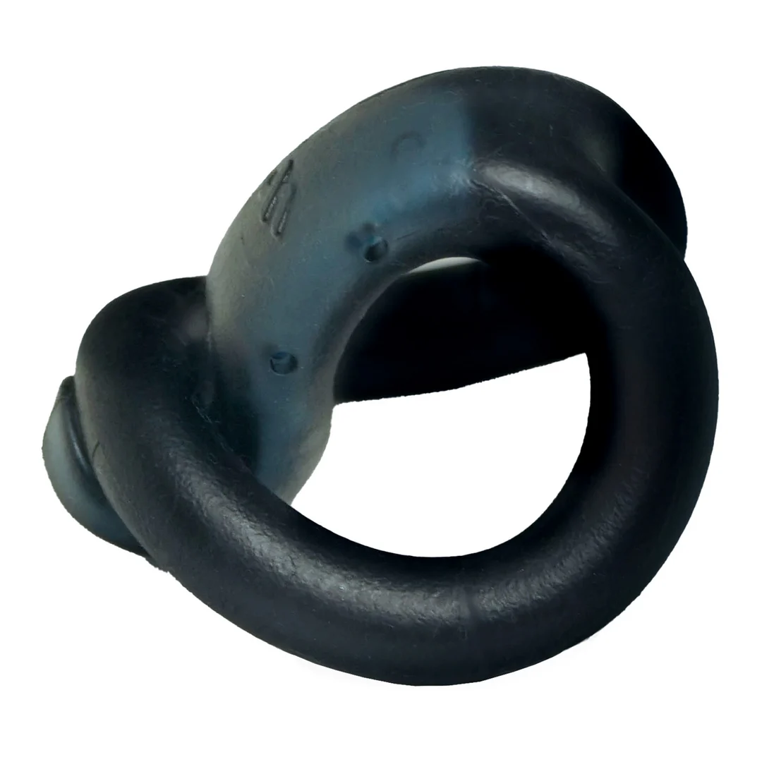 Cockring aus besonders dehnbarem TPE – Schwarz/Blau – Bild 3