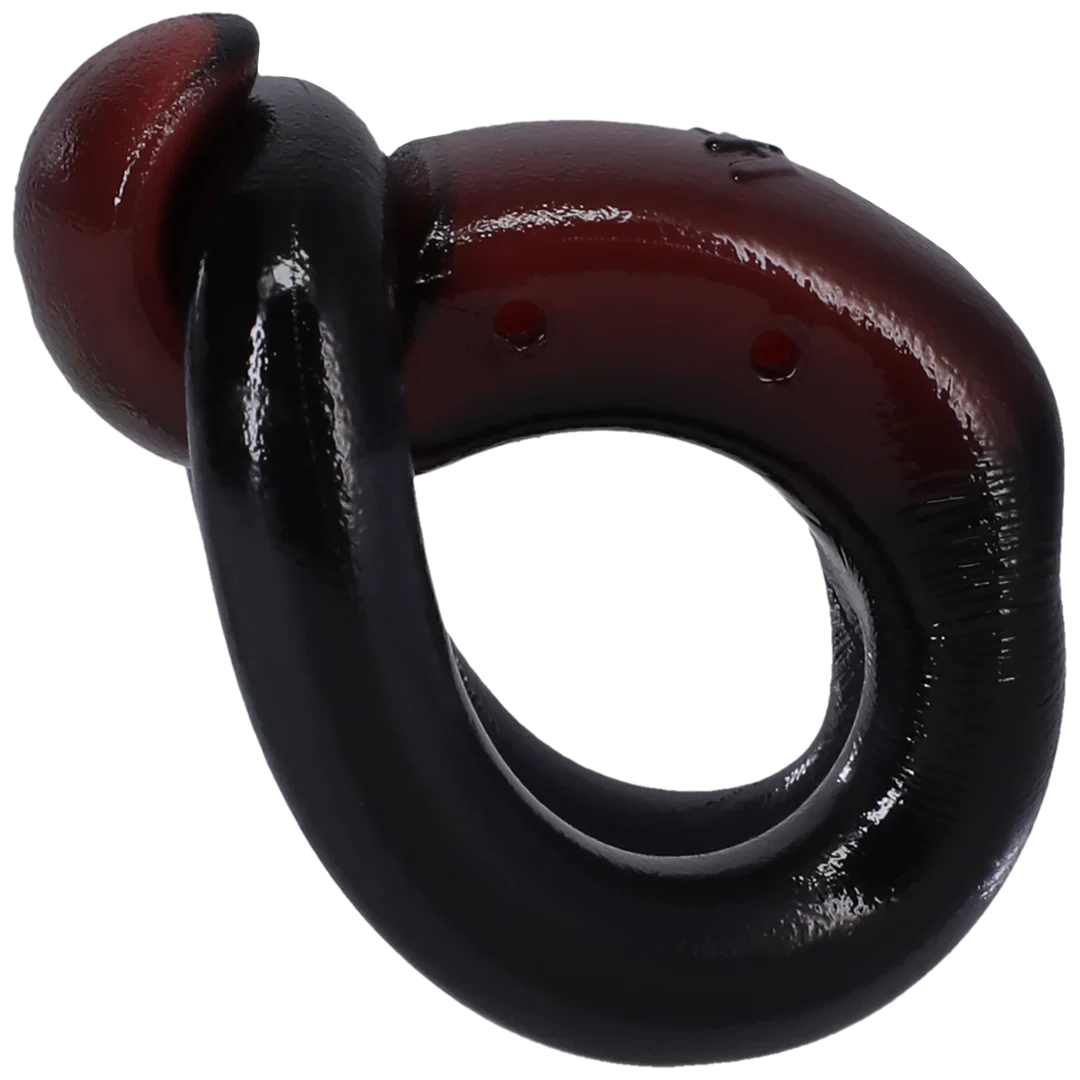 Nicht vibrierender Cockring mit asymmetrischem Haken und Ösen Design – Display mit 4 Stück – Bild 6