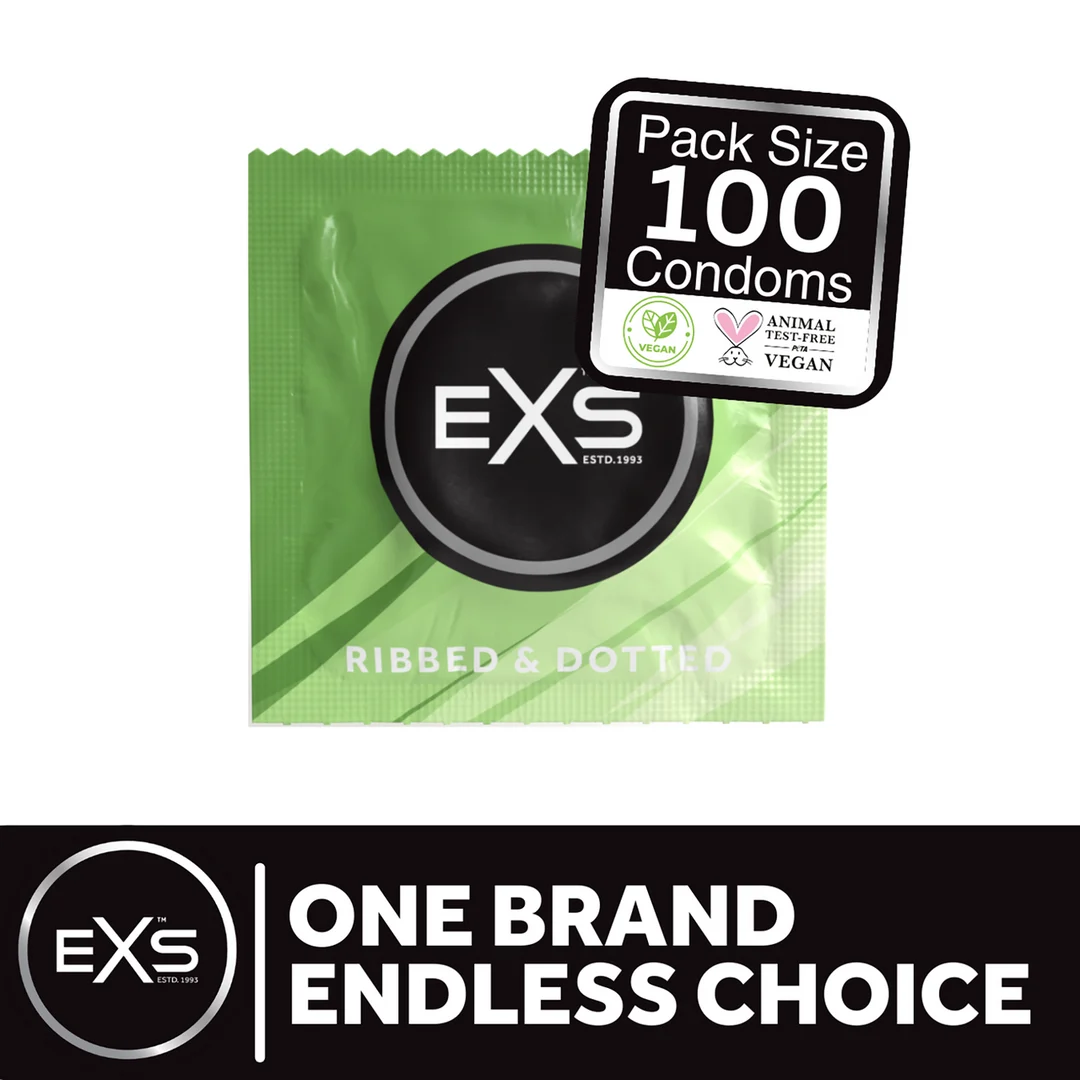 EXS Ribbed and Dotted Kondome, 100 Stück – Bild 2