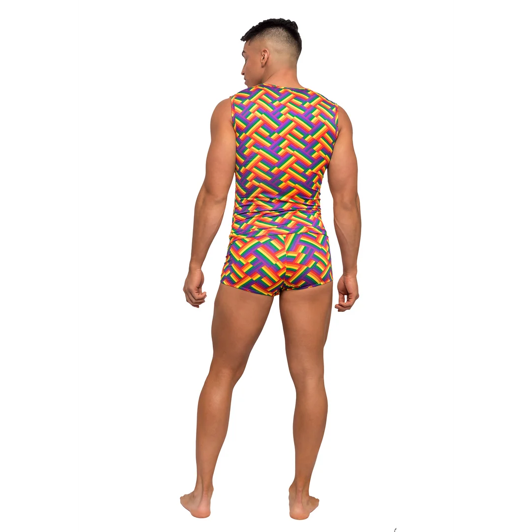 Male Power Fitness Tanktop mit Regenbogenprint, Größe S – Bild 2