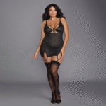 Dreamgirl Strapshemd mit Netzstruktur – Bild 2