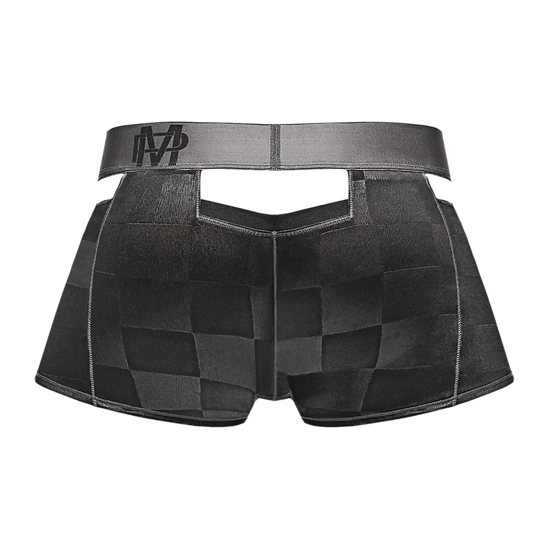 Male Power Cutout Shorts schwarz – Bild 4