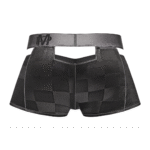 Male Power Cutout Shorts schwarz – Bild 9