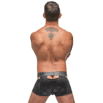 Male Power Cutout Shorts schwarz – Bild 7