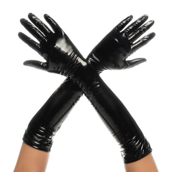 Mapalé Cruella glänzende Handschuhe L/XL