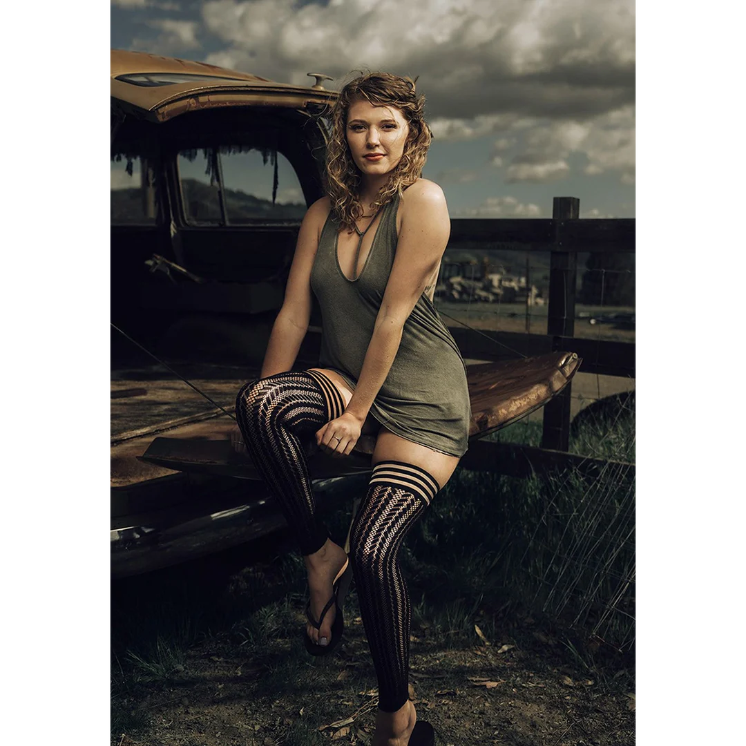 Kix'ies Lindsay oberschenkelhohe Strumpfhose schwarz – Bild 15