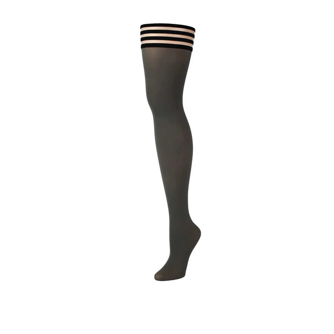 Kix'ies Sierra graue Overknee Strümpfe – Bild 15