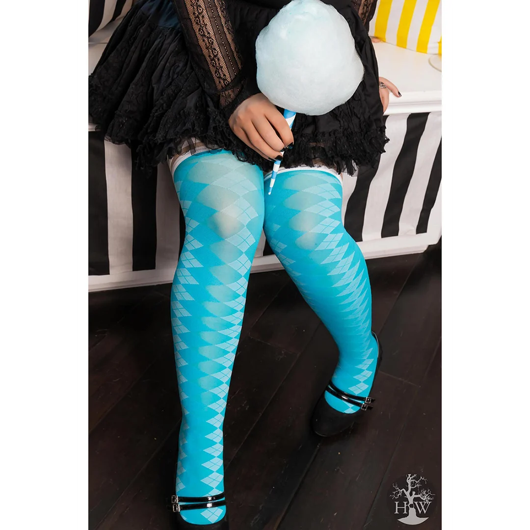 Kix'ies Par 4 blaue Overknees – Bild 8