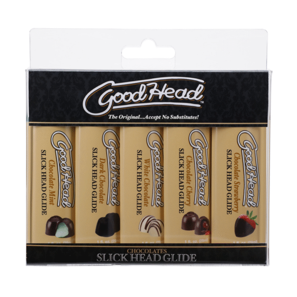 Doc Johnson GoodHead Gleitgel mit Schokoladengeschmack, 5er Pack