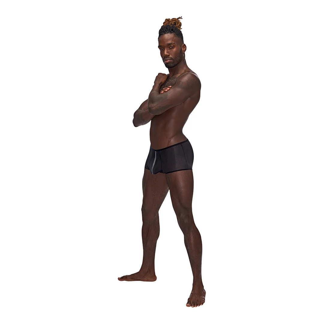 138271BKXL-5 Male Power Landing Strip Mini Short – Bild 1