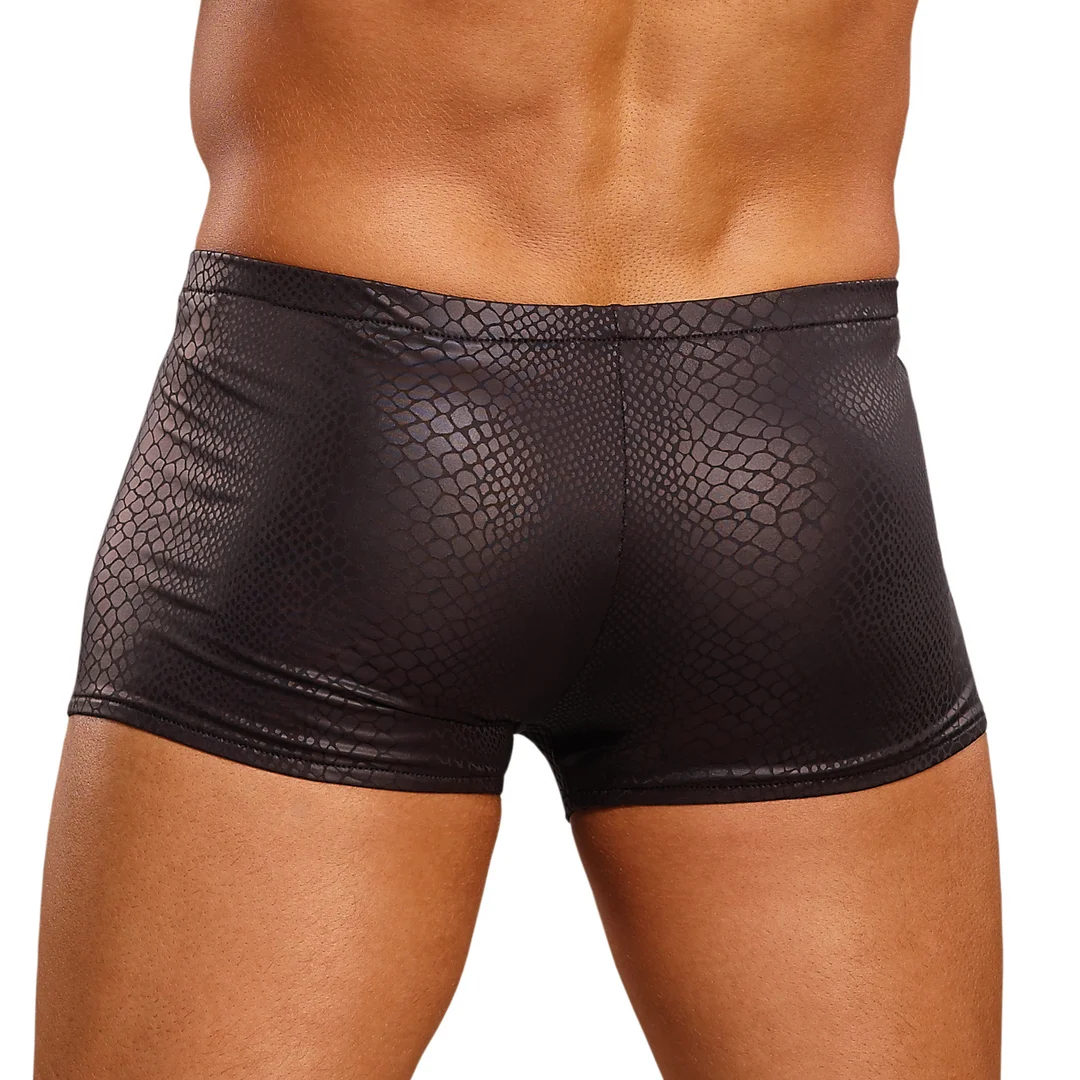 Male Power Mini Short Black Cobra – Bild 3