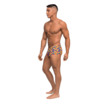 Herren Slip, sexy Herrenunterwäsche mit Pride Print und Pouch – Male Power – Bild 2
