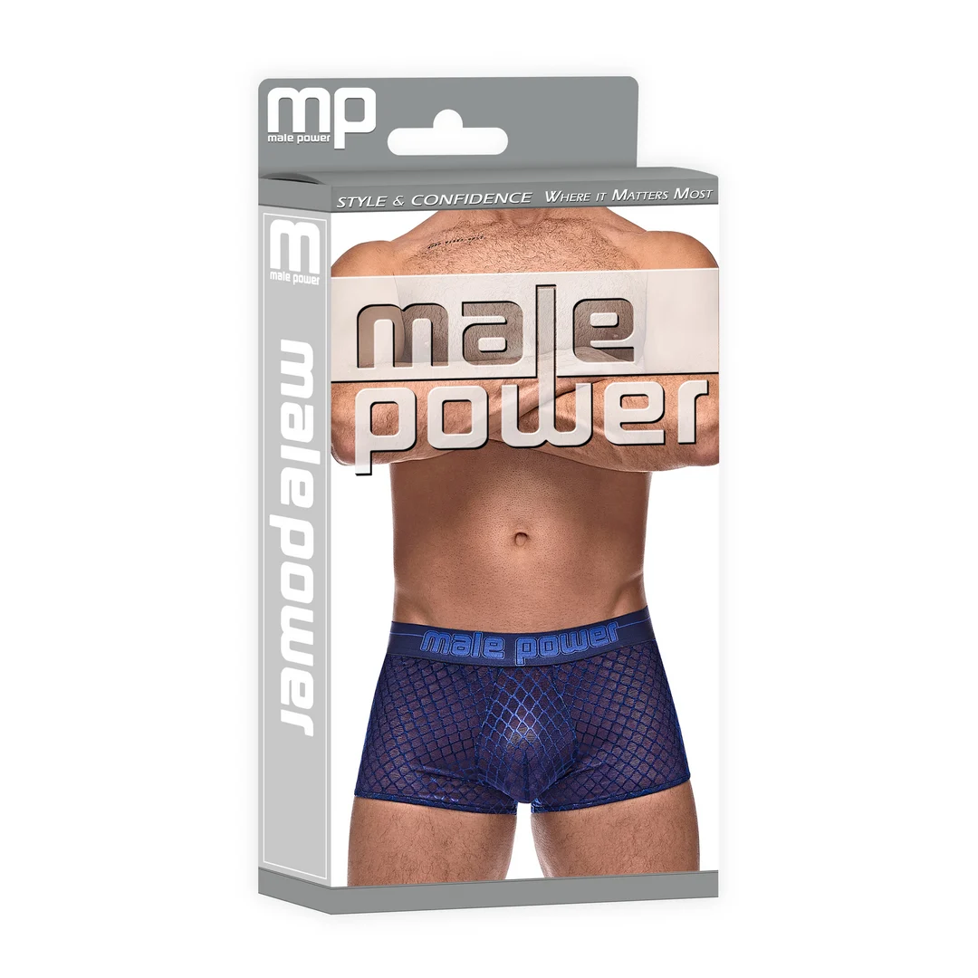 145264NVSL-2 Male Power Mini Short Marineblau – Bild 1