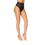 Dreamgirl hoch geschnittener Spitzen Slip in Rosa – Bild 10