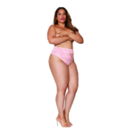 Dreamgirl hoch geschnittener Spitzen Slip in Rosa – Bild 18