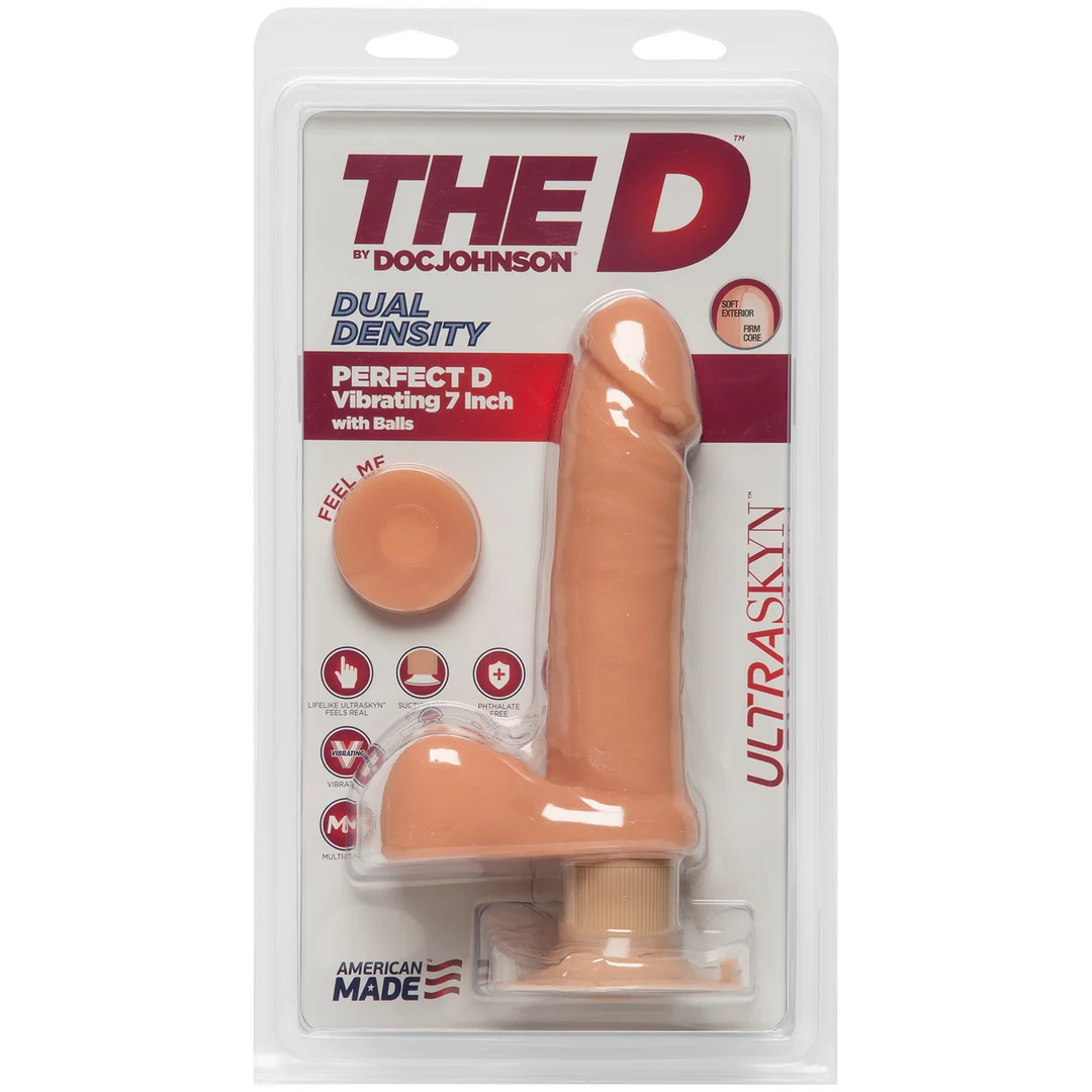 1701-01-CD-2 Doc Johnson Perfect D ULTRASKYN Dildo mit Hoden – Bild 1