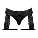 Male Power Strapshorts mit Blumen Spitze – Bild 6