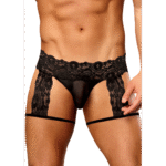 Male Power Strapshorts mit Blumen Spitze – Bild 8
