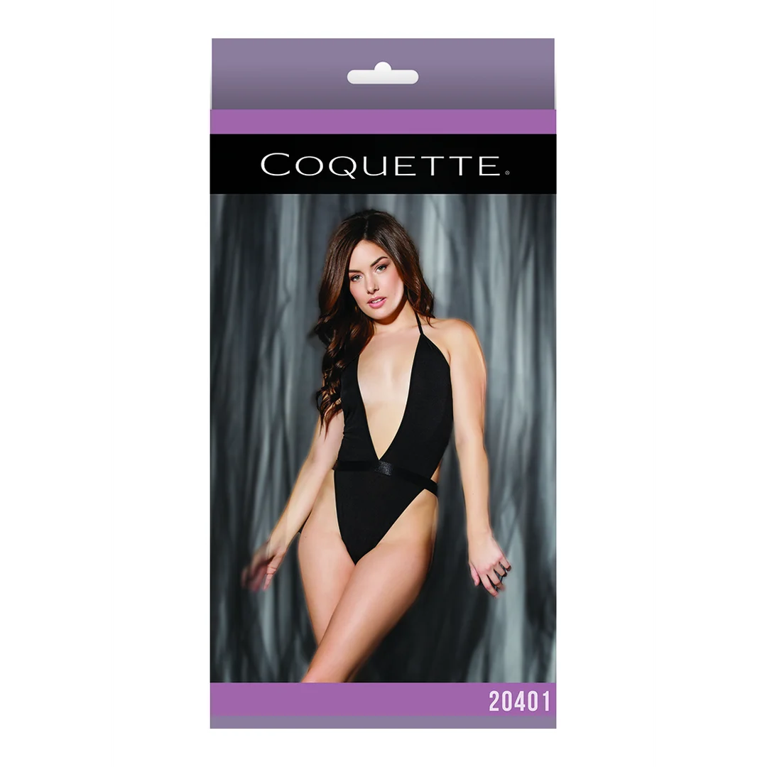 20401BLK-OS-2 Coquette Halter Teddy – Bild 1