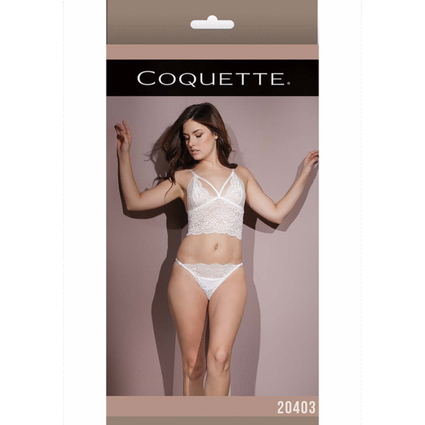 Coquette Bralette und Slip mit offenem Schritt