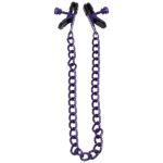 BDSM Nippelklemmen mit verstellbarem Griff | Nippelquetscher | Lila – Bild 4