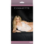 High Cut Teddy aus Diamond Mesh mit Schleifendetail für kurvige Looks · Coquette