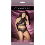 Coquette Netz Neckholder und Booty Shorts