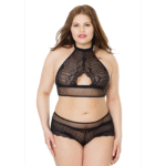 Coquette Netz Neckholder und Booty Shorts – Bild 2