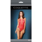 Roter Spitzenteddy von Coquette