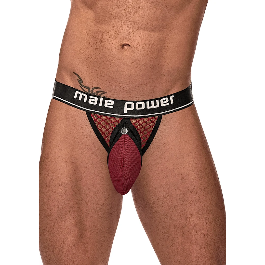 Male Power Jockstrap mit schwarzem Cockring – Bild 24